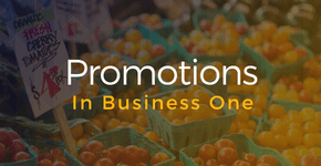 How-To: Promotions and Discounts in Business One